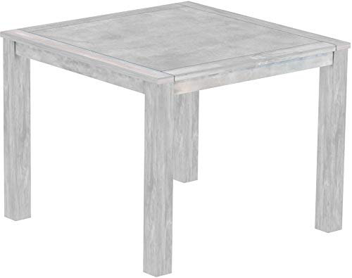 Hochtisch Rio Classico 140x140 cm Beton Bartisch Holz Tisch Pinie Massivholz Stehtisch Bistrotisch Tresen Bar Thekentisch Echtholz Größe und Farbe wählbar Brasilmöbel
