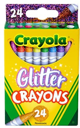 CRAYOLA Buntstifte CT. Glitzer, mehrfarbig, 24 Stück (1 Stück)