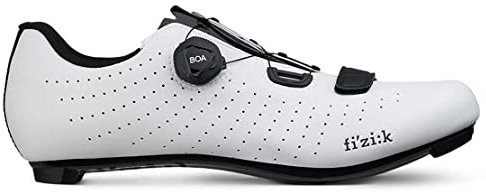 Fizik Overcurve R5 Fahrradschuhe, Unisex, für Erwachsene, Weiß/Schwarz, Größe 42