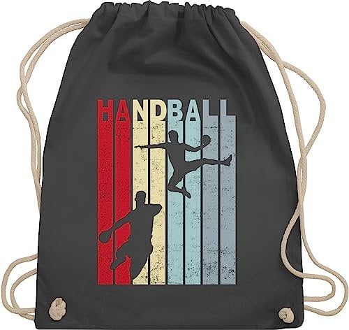 Turnbeutel Rucksack - EM 2026 Trikot Ersatz - Handballspieler Geschenk Handball Geschenke I - Unisize - Dunkelgrau - sporttasche kinder handballbeutel handballer wm 2007 turnsack kinderturnbeutel