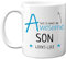 Stuff4 Son Mug, Birthday Gifts - This is What an Awesome Son Looks Like - 11oz Ceramic Dishwasher Safe Mugs, Birthday Gifts, for Presents, White