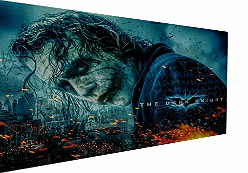 Magic Canvas Art - Bilder Filme The Dark Knight Joke Leinwandbild 1- teilig Hochwertiger Kunstdruck modern Wandbilder Wanddekoration Design Wand Bild, Größe: 120 x 80 cm