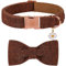 Elegant Little Tail Halloween Hundehalsband Mit Schleife - Herringbone Orange Strapazierfähiges Fliege-Halsband für Große Hunde