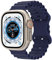 VeveXiao Ocean silicona Correa compatible con Apple Watch Ultra Band 49mm 45mm 44mm 42mm,correas deportivas de repuesto suaves y transpirables para iWatch Series 8 7 6 5 4 3 2 1 SE , Azul medianoche