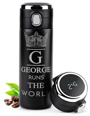Maverton Thermal Mug for Man, Personalised Tumbler for boy, King