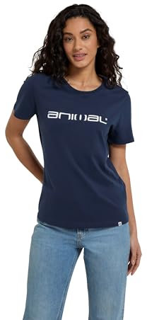 Animal Marina Womens Cotton Logo T-Shirt - Casual, Lightweight & Breathable Tee in Soft Fabric, Relaxed fit - Spring Summer Beach, Holiday, Travel Navy 8