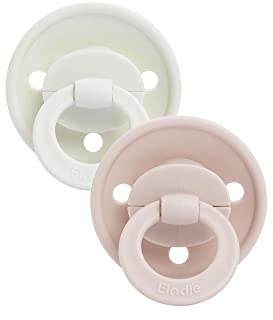 Elodie Details Schnuller 2er-Pack, Naturkautschuk/Latex, BPA-frei Schnuller für Babys von 0 bis 6 Monaten - Powder Pink