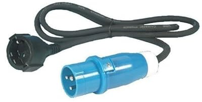 Adaptateur Prise mâle P17 à Prise Femelle française - Longueur 150 cm