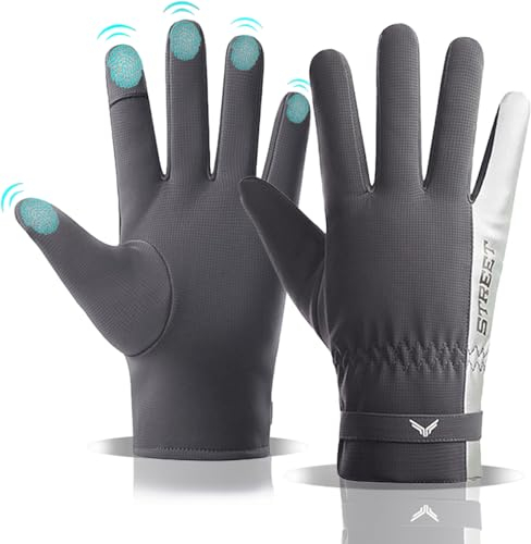 XDSP wasserdichte Winterhandschuhe Touchscreen Reflektierend Handschuhe Herren Wasserdicht Winddicht Atmungsaktiv, Winter für Outdoor Das Angeln Laufen Radfahren Fahren Wandern Motorrad