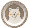 sigikid Honi Boni Assiette Ours Vanille Assiette plate Enfants Vaisselle Marron Ø 21.5cm