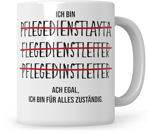 PDL Tasse Pflegedienstleiter Geschenk Kaffeetasse Pflegekraft Pflegedienstleiterin Pflegedienstleitung