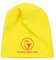 SCHIETWETTER Accessoire Kinder Mütze, Leichte Beanie, Übergangsmütze, dünne Kopfbedeckung, Logo-Print, stretch, warm, einfarbig gelb-neonorange 52