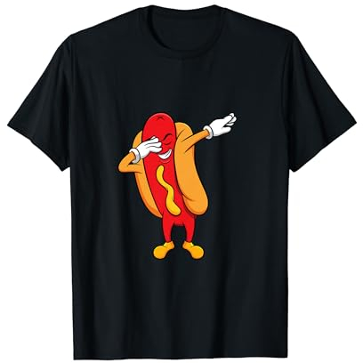 HotDog Dabbing Tanzen, Hotdog Lustig T-Shirt
