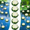 EMAGEREN Fleurs Flottantes Lot de 5 Nénuphar Artificiel Lotus NymphéAs Artificiels Ornement Flottant Fleur de Lotus Mousse Flottante Plantes pour piscines, Aquariums, scènes de ruisseau, 10cm