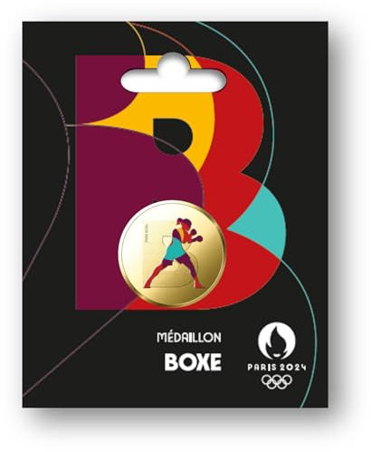 Monnaie de Paris- Médaille JO 2024 Olympique Boxe, A2303313, Multicolore