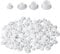 iwiio White Screw Caps, 120Pcs Plastic Hole Plugs, Screw Covers White, Round Screw Hole Covers for Cabinet Cupboard Shelves License Plate Furniture Hardware (2mm/6mm/8mm/10mm)