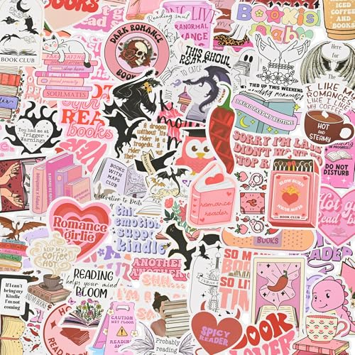 Smutty Book Stickers - Wasserfeste Sticker für Kindle, Buchrücken, Flasche, Journal, Laptop, Skateboard - 100 Pcs