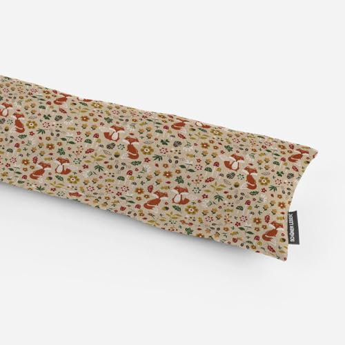 SCHÖNER LEBEN. Zugluftstopper Herbst Füchse Natur bunt div. Größen, Auswahl:90cm Länge