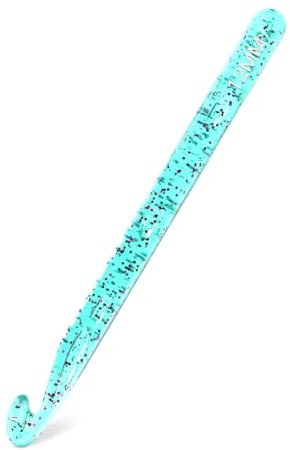 Häkelnadeln, 12mm große Häkelnadeln, Häkelnadel mit ergonomischen Griffen für Anfänger, transparente Häkeln zum Stricken von Decken, Teppichen und Schals aus dickem Garn