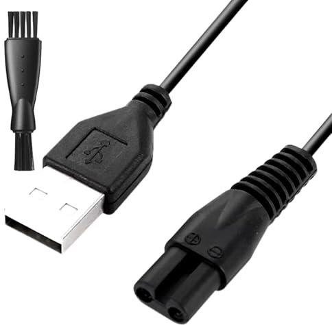 Ricambio Cavo di Ricarica USB 100cm 5V Caricabatterie per Rasoio Elettrico Meridian Grooming