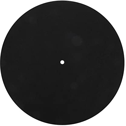 Turntable Felt Mat 12 Inch 3mm Disc Protective Pad for Vinyl Records | Black Felt, Scratch Resistant and Vibration Reducing, Platter Fit for Phonograph Setups and Records