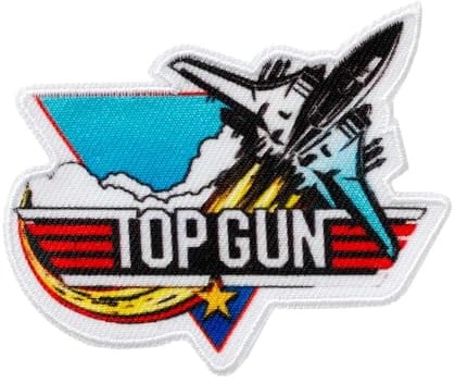Mono-Quick 1830x Top Gun© Logo Applikation, Bügelbild, Patch, Aufbügler, verschiedene Motive (18303 - TG Flugzeug)