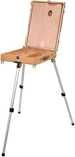 Ölfarbkasten, Skizzieren, Ölfarbe, Staffelei, tragbarer Malkasten, Erwachsene, massives Holz (D)
