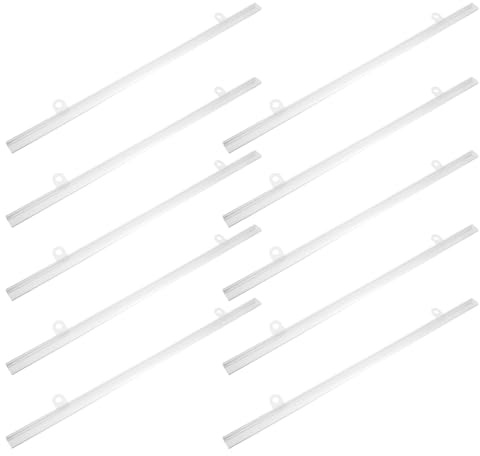 ROMISBABA Pvc Posteraufhängestange 40cm 10 Stück Transparent für Supermarkt Werbung Einkaufszentrum Bürodisplay