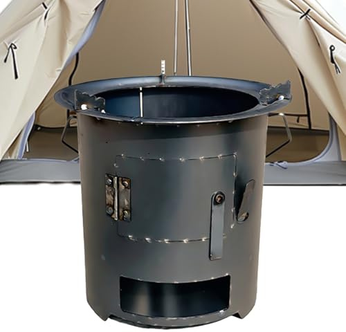 Four à bois - Appareil de cuisson d'extérieur avec poignée - Four à bois d'extérieur - Pour la prévention d'urgence, le tourisme sac à dos, la randonnée, les voyages en camping-car, l'extérieur, la