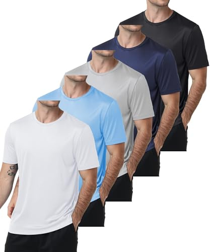 ZITY Rashguard - Maglietta UV da uomo, a maniche corte, UPF 50+, per sport acquatici, ad asciugatura rapida, traspirante, per allenamento