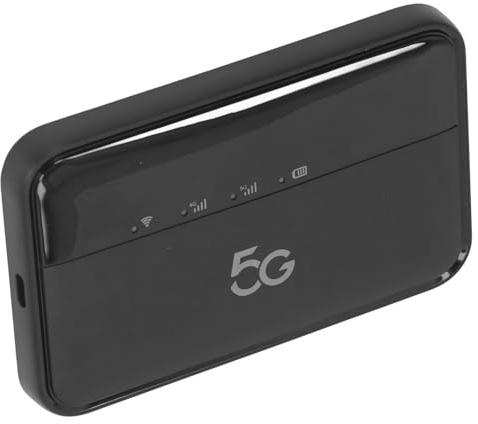Cuifati Mobiler 5G-WLAN-Hotspot-Router, Tragbares 5G-WiFi6-Hotspot-Modem für Reisen, Mobiler -WLAN-Router mit 10.000-mAh-, Dualband- 2,4 GHz 5,8 GHz, Unterstützt 16 Geräte, IP54