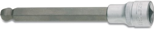 HAZET Schraubendreher-Steckschlüsseleinsatz 986KK-10, Lange Ausführung | 1/2 Zoll (12,5 mm) Vierkant hohl, Antrieb 1/2 Zoll (12,5 mm) Vierkant hohl, Abtrieb Innensechskant Profil, Klinge Sonderstahl
