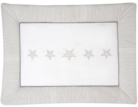 Schardt 131090000 3/714 Krabbeldecke Stern mit Apllikation, 100 x 135 cm, beige