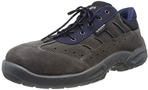 BASE Protection Colosseum S1P SRC Zapato de Seguridad, Talla: 49, Color: Gris/Cobalto, B0163GCR49