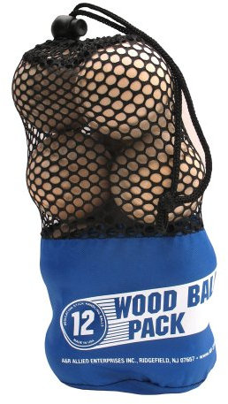 A & R Sports Holz Ball (12 Stück)