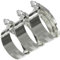 3 Pack - 70mm > 90mm Worm Drive Jubilee Type Hose Pipe Clips Zinc Plated