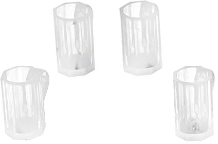 Homyl Beer Lot de 4 tasses en plastique transparent pour verre à bière