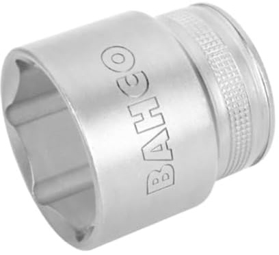 Bahco SB7800SM-33 1/2-Inch 6 Edge Socket Wrench Insert, Silver, 33 mm