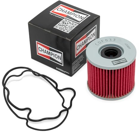 à -lfilter Champion X 307 | Mit Bypass-Ventil; kompatibel mit Suzuki GS 500 E GM51B 4T AC 89-99; Filterpapier mit Harz imprägniert, zur Ölreinigung