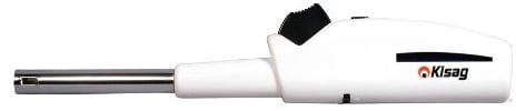 Kisag Feuerstab weiß mit Metallrohr und Piezozündung 22 cm incl.Kindersicherung