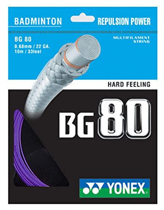 YONEX BG 80 Badminton Saite, violett