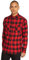 Urban Classics Herren Checked Flanell Shirt TB297, Mehrfarbig (Blk/Red), L EU