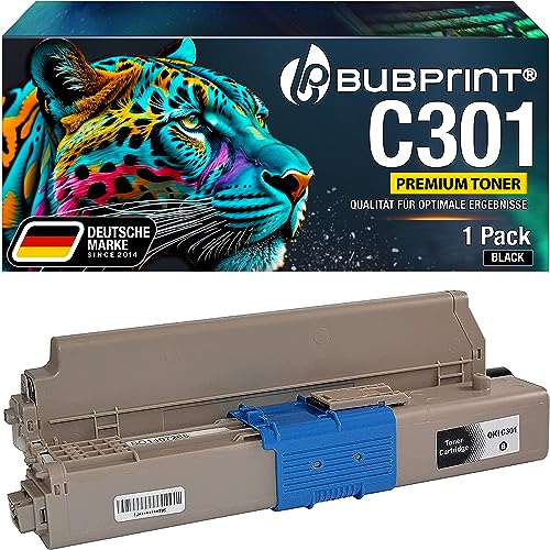 Bubprint Toner kompatibel als Ersatz für Oki C301 C301DN C321 C321DN MC332 MC332DN MC340 MC342 MC342DN MC342DNW - 44973536 2.200 Seiten Schwarz