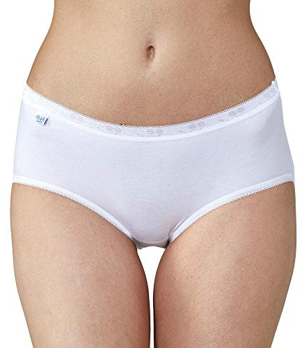 Sloggi Basic+ Midi 2 Pack Briefs White White 2XL - 18