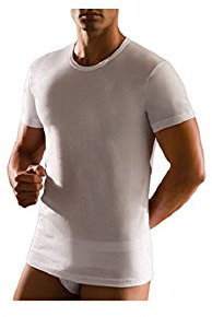 CAGI 3 Maglia Intimo Corpo Uomo Filo di Scozia Mezze Maniche Girocollo Bianco Art.1314 (7)