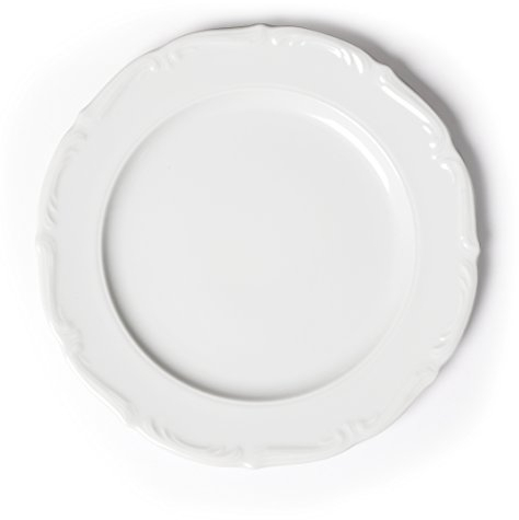 Excelsa Mademoiselle Piatto Piano, Porcellana, Bianco, 27x27x4 cm