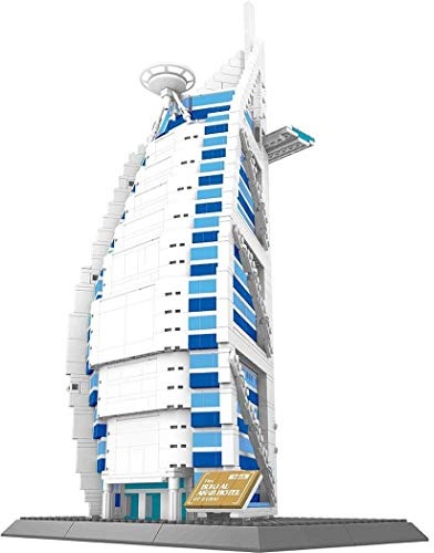 Wange Burj al Arab von Dubai Architektur-Modell, zur Montage mit mit Bausteinen