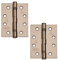 Excel XL869-BLNK Pair of 4 Grade 11 Door Hinges, Black Nickel