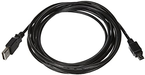 PremiumCord Cavo di Collegamento USB - Mini USB 3m, USB A Maschio a Mini B Maschio, Cavo Dati USB 2.0 Ad Alta velocità 480mbit/s, 5 Pin, 2X Schermato, AWG28, Colore Nero, 3m