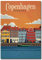 Copenhagen Dänemark Reise-Kühlschrankmagnet, Vintage-Stil, Größe 6,3 x 8,9 cm